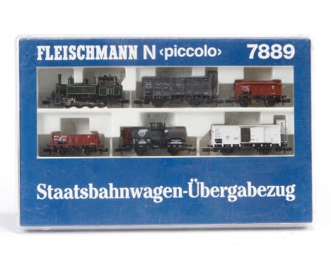 Fleischmann Zugpackung 7889, S N, komplett, Alterungs- und Gebrauchsspuren, OK, Z 2-3
