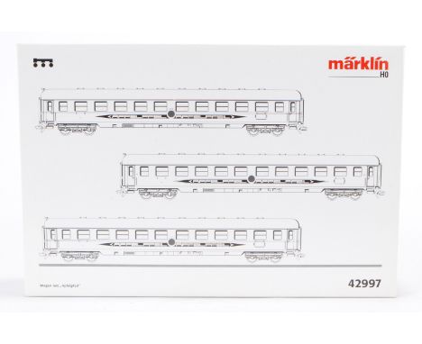 Märklin Wagen-Set ”Apfelpfeil” 42997, S H0, komplett, Alterungs- und Gebrauchsspuren, im leicht besch. OK, Z 2-3