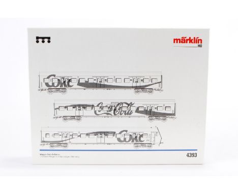 Märklin Wagen-Set ”S-Bahn” 4393, S H0, komplett, Alterungs- und Gebrauchsspuren, im leicht besch. OK, Z 2-3