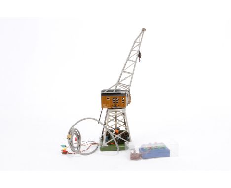 Märklin Kran 7051, S H0, mit Magnet und Schalter, Alterungs- und Gebrauchsspuren, Z 2-3