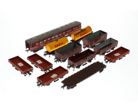 Konv. 12 Fleischmann Wagen, Blech/Kunststoff, S H0, Z 3