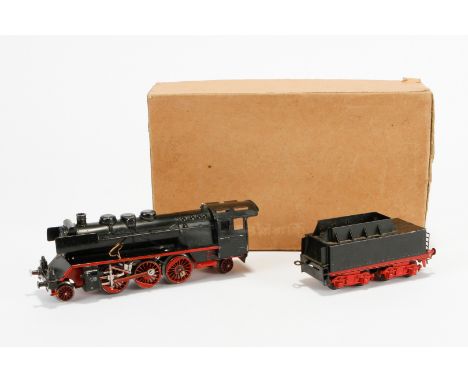 Fleischmann 1-C-1 Dampflok E 360, S 0, elektr., schwarz, mit Tender, Alterungs- und Gebrauchsspuren, Kleinteile tw NV, im tw 