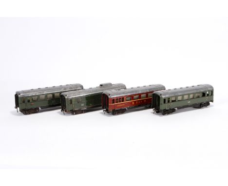 4 Fleischmann Wagen, S 0, Z 4