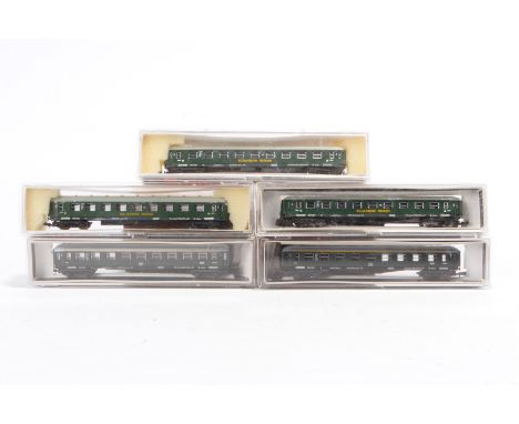 5 Lima Wagen, S N, tw besch., je im Karton (tw NV), Z 3