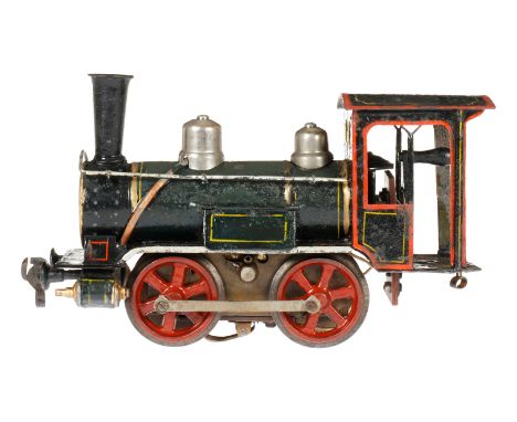 Märklin B-Dampflok R 3021, S 1, Starkstrom, uralt, HL, ohne Tender, Umschalter im Führerhaus, seitlich schräge Ölerklappe, Bü