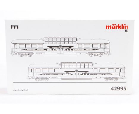 Märklin Wagen-Set ”Apfelpfeil” 42995, S H0, komplett, Alterungs- und Gebrauchsspuren, im leicht besch. OK, Z 2-3