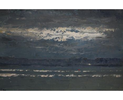 James Oakley. Oil painting on board. A seascape. Signed lower right. Circa 1950. Framed. H.35 W.45cm. 