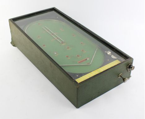 The Wizard pin ball game from 'The Oak Tree series', 64cm, a traditional Bagatelle board and an unusual 'Cup Tie' table top f