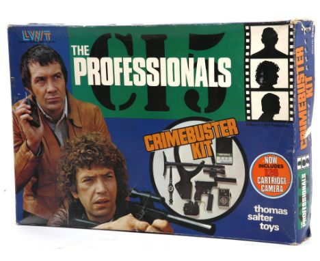 The Professionals, 'Crime buster Kit' Thomas Salter Toys stock No 2290, comprising ; Pistol with removable silencer, telescop