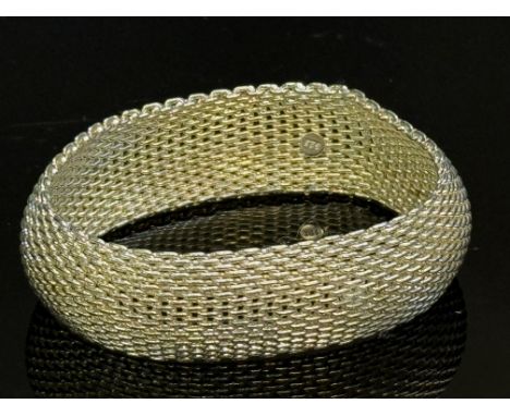 925 Silver bangle Weight 38g 