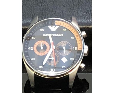 Emporio Armani chronograph wristwatch with no strap 