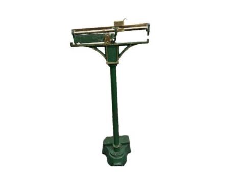 J.Woolley & Sons Manchester Victorian platform scales Height 130 cm