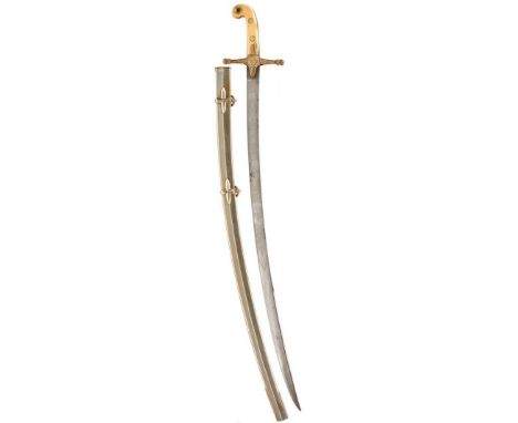 AN 1831 PATTERN VICTORIAN GENERAL OFFICER'S SWORD, 78.5cm clipped back blade by Wilkinson, no serial no., etched with scrolli