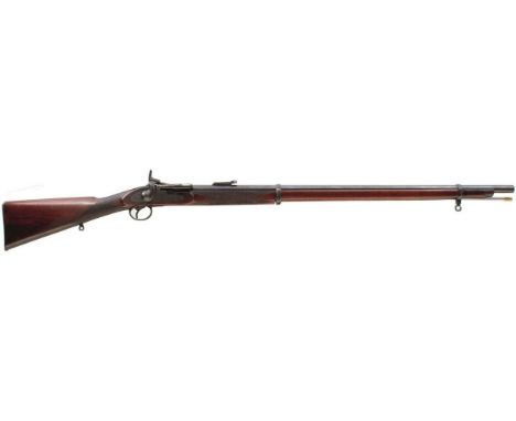 A .450 SNIDER CONVERSION WHITWORTH RIFLE, 35.75inch barrel, to the back of the breech block, ramp and ladder rear sights, for