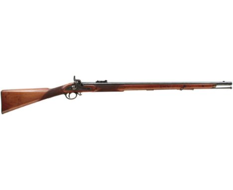 A .577 CALIBRE ENFIELD PERCUSSION VOLUNTEER SHORT RIFLE, 32inch sighted barrel with three groove rifling, ramp and ladder rea
