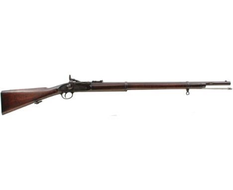 A .577 CALIBRE TWO BAND SNIDER ENFIELD SERVICE RIFLE BY BSA, 30.5inch sighted barrel fitted with ramp and ladder rear sights,