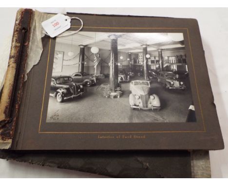 Two vintage albums housing photographs relating to the history of Ford Motor cars to include a photo of first manufactured at