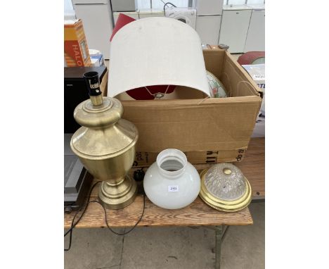 AN ASSORTMENT OF VARIOUS LIGHT SHADES 