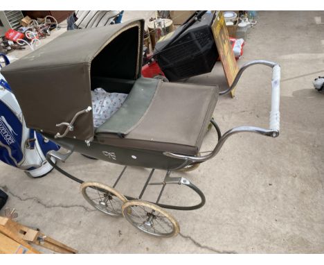 A VINTAGE SILVERCROSS PRAM 