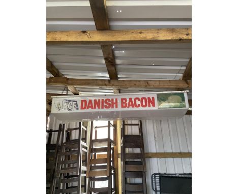 DANISH BACON SHOP LIGHT SIGN APPROX 160CM LONG 
