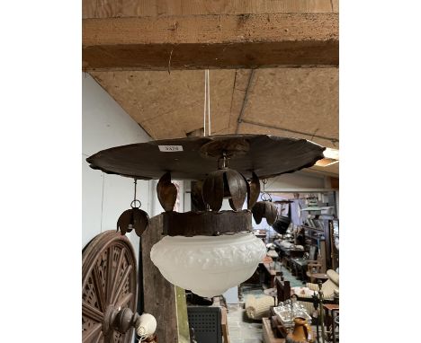 ART NOUVEAU CEILING LIGHT - NEEDS RE WIRING 