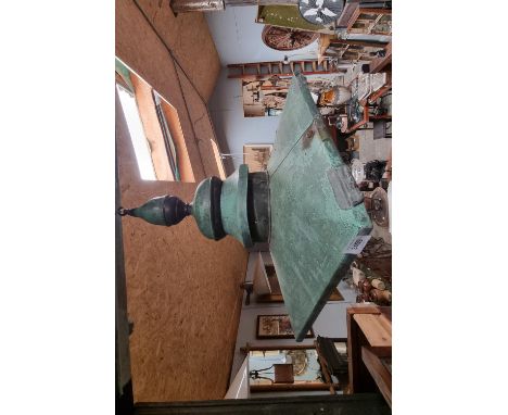 CONVERTED COPPER LANTERN TOP LIGHT 