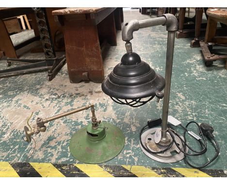 2 X INDUSTRIAL LIGHT FITTINGS 