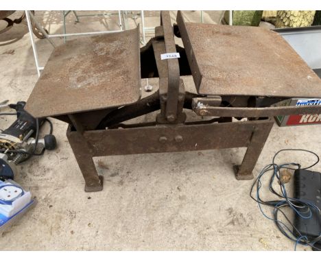 A SET OF LARGE VINTAGE BALANCE SCALES 