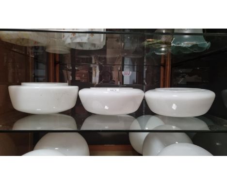 3 OPALINE LIGHT SHADES 