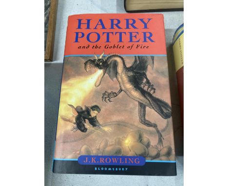 A FIRST EDITION HARRY POTTER AND THE GOBLET OF FIRE BY J.K ROWLING WITH DUST JACKET PUBLISHED BY BLOOMSBURY IN NEAR MINT COND