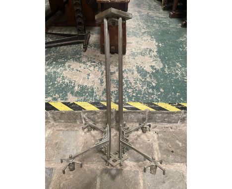 ART DECO HANGING LIGHT FITTING APPROX 74CM HIGH 