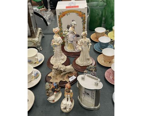 A COLLECTIO OF FIGURINES TO INCLUDE A BOXED LEONARDO 'CONSTANCE', LEONARDO 'SUMMER BOUQUET' AND 'SPRING BOUQUET', SHERRATT AN