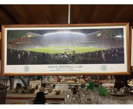 A PRINT OF CELTIC FOOTBALL CLUB V BARCELONA 2004 