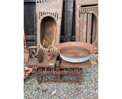VICTORIAN CAST IRON SCALES ETC 