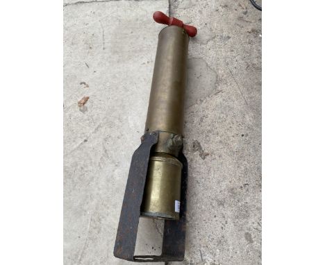 A VINTAGE BRASS PUMP MARKED '791' 