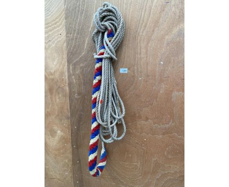 A VINTAGE BELL RINGING ROPE 