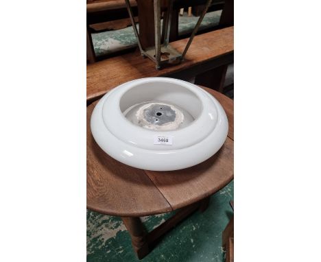 OPALINE LIGHT FITTING APPROX 40CM DIAM 