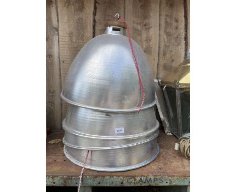 4 X INDUSTRIAL LIGHT SHADES 