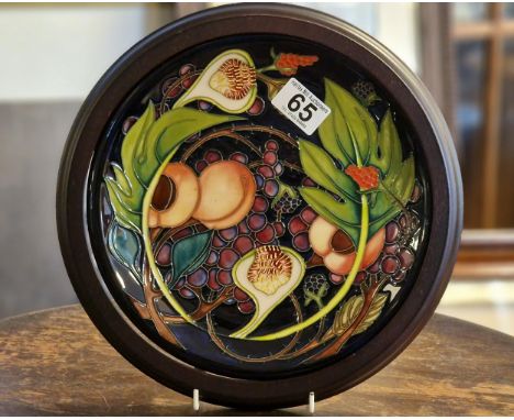 Moorcroft Queens Choice Framed Charger Plate, by Emma Bossons - 30cm diameter inc frame