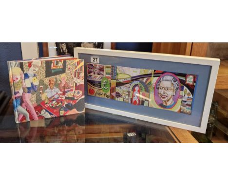 Grayson Perry (1960-) Framed 'Comfort Blanket' Print + an Artworks Book 