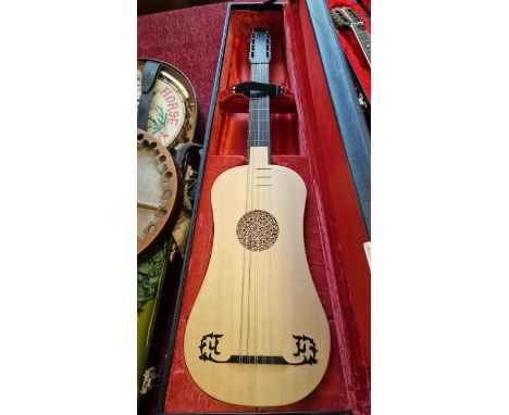 Cased Vihuela 10-String Guitar Musical Instrument