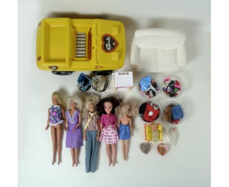 An extensive collection of vintage Sindy dolls and accessories, circa 1968 and later, including original dolls, clothing, sho