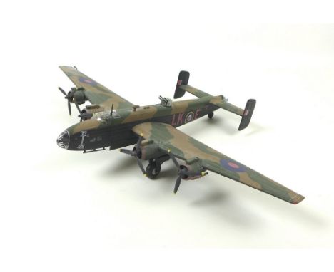 A Corgi The Aviation Archive HP Halifax B.III, model AA37202, 1:72 scale, upright part of stand missing, boxed, 32 by 47.5 by