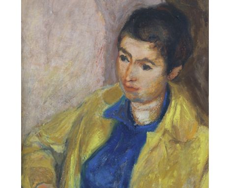 Ken Townsend, portrait of a woman, signed with monogram, 20" x 15", framedA few tiny paint abrasions, picture slightly loose 