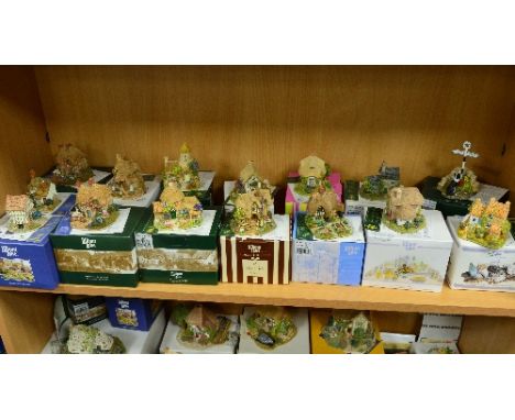 FOURTEEN BOXED SYMBOL OF MEMBERSHIP LILLIPUT LANE SCULPTURES, 'Hampton Moat' (1997/98), 'Kiln Cottage' (98/99) (chimney loose