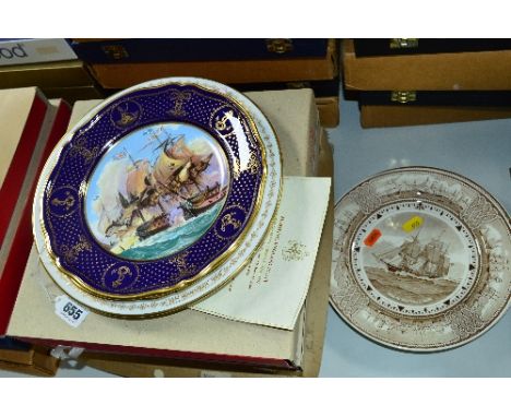 TWO BOXED SPODE LIMITED EDITION MARITIME ENGLAND PLATES, 'The Glorious First of June 1794' No.147/2000 and 'The Battle of the