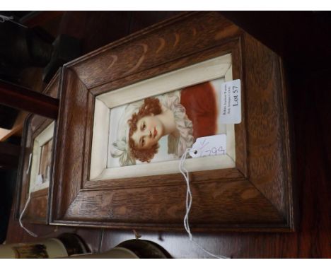 Oak framed tile 