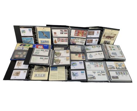 First day covers and a small number of postal history items, including Queen Victoria penny reds on cover, Bermuda stamps on 