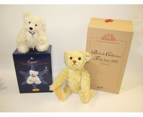 TWO BOXED STEIFF TEDDY BEARS including a Steiff British Collectors Bear 2003, No 1284 of 4000 and with it's box and certifica