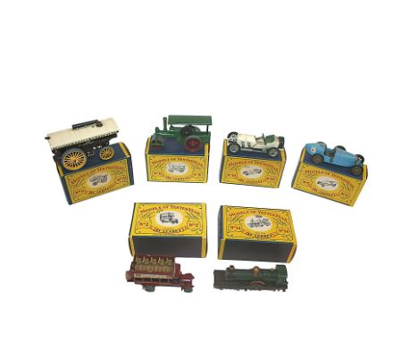 MODELS OF YESTERYEAR - BOXED 6 boxed models, Y9-1 Fowlers Showmans Engine, Y11-1 Aveling Steam Roller, Y10-1 1908 Mercedes, Y